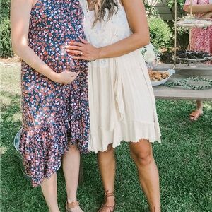 Free People Ivory and White Dress